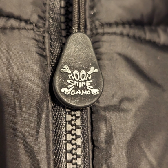 Pink and purple puffer vest size muddy girl winter jacket moonshine camo large - Picture 6 of 7